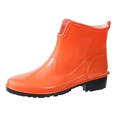 Abbildung von Ladeheid Gummistiefeletten LA 930 kurze Boots für Frauen Gummistiefel Damen wasserfest und bequem