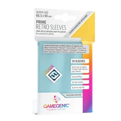 Abbildung von Gamegenic, PRIME Retro Sleeves, Sleeve color code: Gray