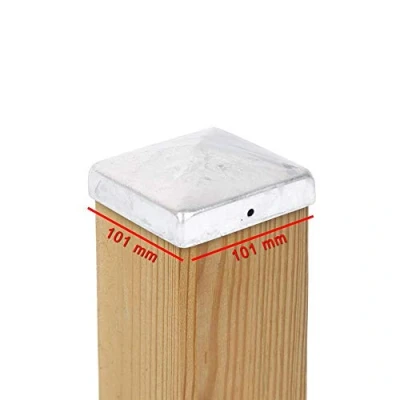 Abbildung von 6 x PFOSTENKAPPE PYRAMIDE 101 MM STAHL FEUERVERZINKT