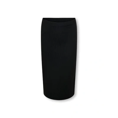 Abbildung von ONLY Girls Kognella LONG SIDE SLIT Skirt Bleistiftrock für Kinder, Größe: 128, Black/cloud dancer