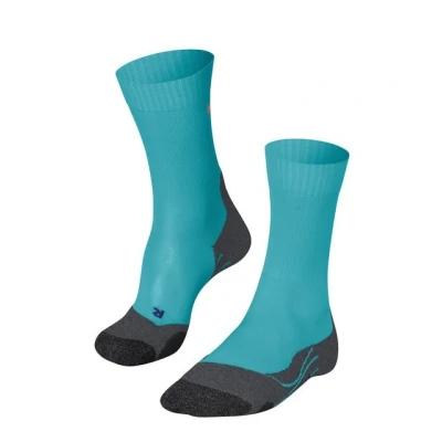 Abbildung von FALKE Damen Wandersocken TK2 Explore Cool W So Lyocell Funktionsmaterial antiblasen dick 1 Paar, Blau Turquoise 6206, 39 40