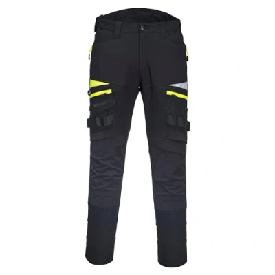 Abbildung von Portwest DX4 Arbeits Bundhose für Männer, Farbe: Schwarz, Größe: 33, DX449BKR33