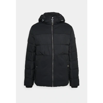 Abbildung von TOM TAILOR Herren 1037334 Steppjacke mit Stehkrgen im Biker Style, 29999 Black, L