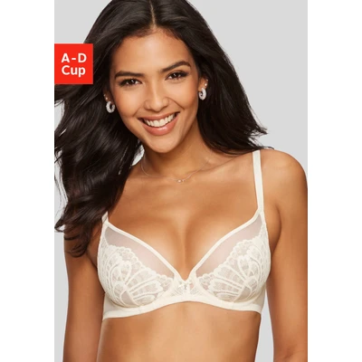 Abbildung von LASCANA Bügel BH &quot;Flora&quot;, mit feiner Spitze und edlem Glitzeraccessoire, sexy Dessous