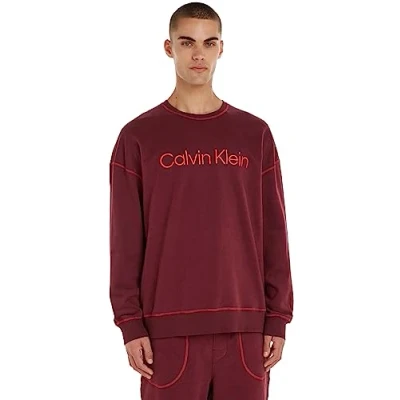 Abbildung von Calvin Klein Herren Sweatshirt L/S Baumwolle, Rot (Tawny Port), M