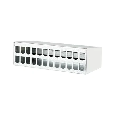 Abbildung von METZ CONNECT Modul AP Gehäuse 2x12 Port reinweiß, unbestückt