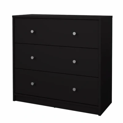 Abbildung von Home affaire Schubkastenkommode, Stauraum, Knopfgriffe, einfache Selbstmontage, 72,4 x 68,3 30,1 cm