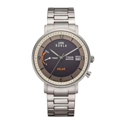 Abbildung von UMR RUHLA Herren Analog Solar Uhr mit Titan Armband RSO94101M