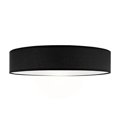 Abbildung von Smartwares Deckenleuchte Textilschirm 50 cm Ø 4x E27 Max. 18 W Für LED geeignet Schwarz IDE 6044
