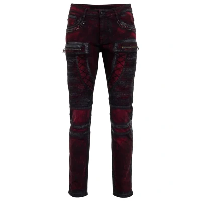 Abbildung von Cipo &amp; Baxx Jeans Slim Fit, Herren, Größe: 34x32, Burgundy