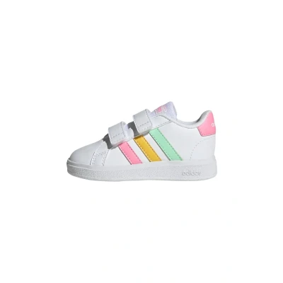 Abbildung von adidas Originals Grand Court 2.0 CF I Sneaker low Cloud white pulse mint beam pink für Kinder, Größe: 27,