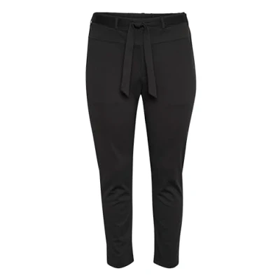 Abbildung von Kaffe Curve Jenna BELT Stoffhose, Damen, Größe: 50/52, Black deep