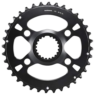 Abbildung von Shimano Unisex Erwachsene Deore FC MT610 2 Kettenblatt, Schwarz, 36 zähne