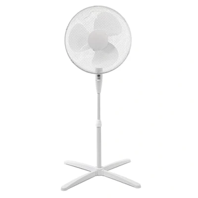 Abbildung von ITO Electronics Standventilator Ø 40cm Standventilator, 50 Watt, 3 Stufen, verstellbarer Neigungswinkel, Oszillationsfunktion, Metall Schutzgitter