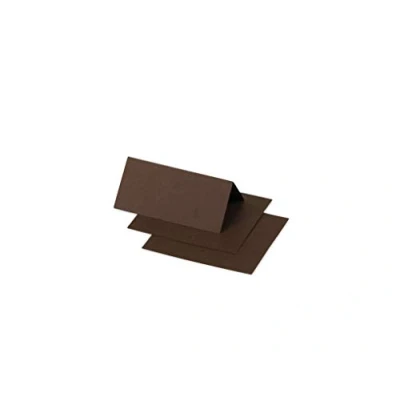Abbildung von Clairefontaine 75042C Packung mit 25 Tischaufsteller Pollen, 85x80 mm, gefaltet, Schokoladenbraun