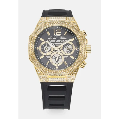 Abbildung von Guess Momentum Chronograph Black sunray/goldcoloured, Größe: One Size, sunray/gold coloured