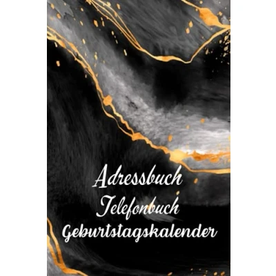 Abbildung von Adressbuch Telefonbuch Geburtstagskalender: Telefon und mit A Z Register A5 (Adressen, Telefonnummern, Mailadressen, Geburtstage &amp; Jahrestage).
