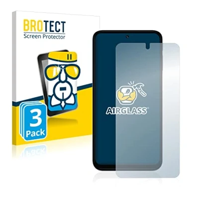 Abbildung von BROTECT Schutzglas für Motorola Moto G31 (3 Stück) Schutzfolie Panzer Folie Glas [Extrem Kratzfest 9H, Anti Fingerprint, Ultra Transparent]