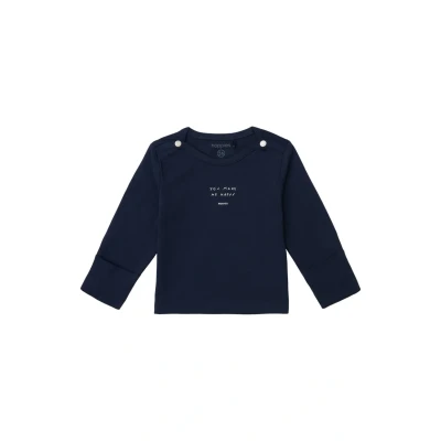 Abbildung von Noppies Neisse Langarmshirt für Kinder, Größe: 44, Black iris