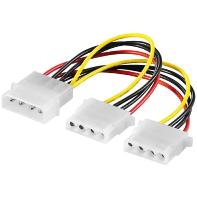 Abbildung von Goobay 10er Set Internes Y Kabel 5.25 Stecker auf 2X Kupplung 0.15m