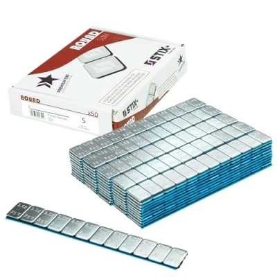 Abbildung von Stix Klebegewichte 30g (12x2,5g) Riegel Extra Flacher 2mm Auswuchtgewichte Alufelge