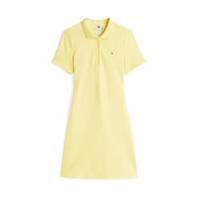 Abbildung von Tommy Hilfiger Collection MINI POLO Jerseykleid, Damen, Größe: Small, Citronella