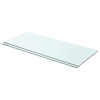 Abbildung von vidaXL 2X Regalboden Glas Glasboden Glasscheibe Glasplatte Regalbrett Ersatz Platte für Glasregal Klarglas Transparent 70x30cm