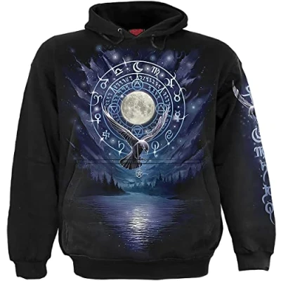 Abbildung von Spiral Herren Hoody Black Kapuzenpullover, Schwarz, XXL