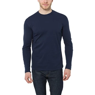 Abbildung von Lower East Herren Le133 Langarmshirt, Dunkelblau, M EU