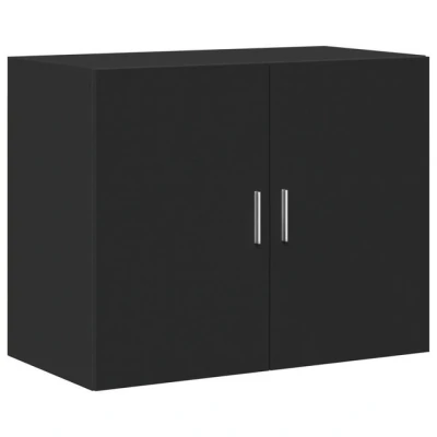 Abbildung von vidaXL Hängeschrank Wandschrank Schwarz 80x42,5x64 cm Holzwerkstoff (1 St)