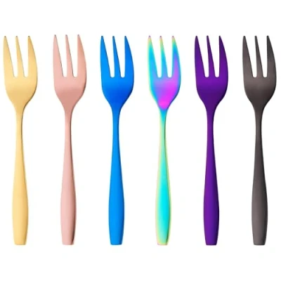Abbildung von Kuchengabeln 12 Stück Kleine Gabeln für Dessert &amp; Kuchen Hochwertige Edelstahl Ideal Dinnerpartys Familienfeiern Robustes Besteck Set von Marke 1