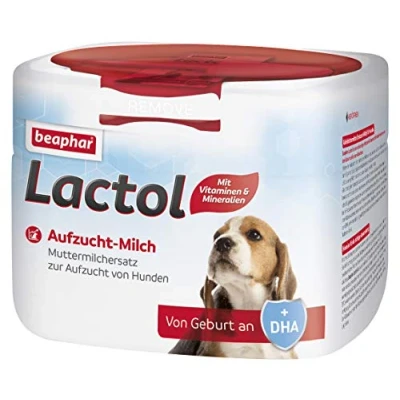 Abbildung von Beaphar Lactol Aufzucht Milch 250 g, vollwertiger Muttermilchersatz für Hundewelpen von Geburt an, Klein
