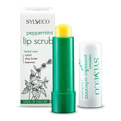 Abbildung von SYLVECO Peeling Lippenpflegestift mit Minze. Lippenbalsam für frauen und männer. Naturkosmetik größe 4,6g.