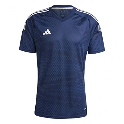 Abbildung von adidas Performance 23 Competition Match FußballTrikot, Herren, Größe: Large, Dunkelblauweiss