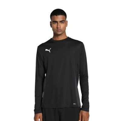 Abbildung von Puma Teamgoal Langarmshirt, Herren, Größe: XXL, Schwarzweissgrau