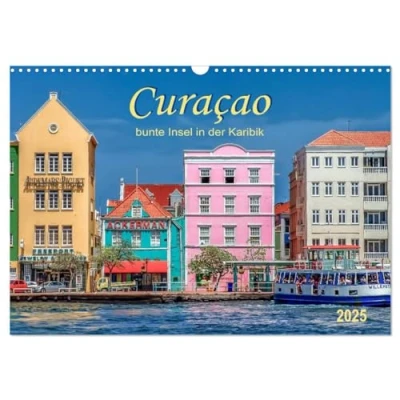 Abbildung von Curaçao bunte Insel in der Karibik (Wandkalender 2025 DIN A3 quer), CALVENDO Monatskalender