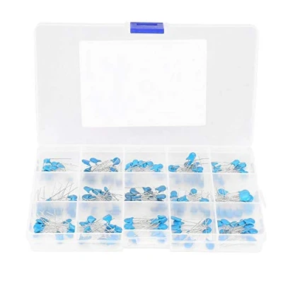 Abbildung von 180pcs 1KV DIP Hochspannungs Keramik Kondensator Sortiment Kit 15 Werte 100pF 150pF 220pF 330pF 470pF 560pF 680pF 820pF 1000pF 1500pF 2200pF 3300pF 4700pF 6800pF 10000pF