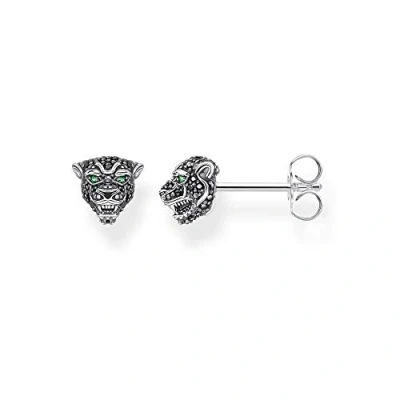Abbildung von Thomas Sabo Unisex Ohrringe Ohrstecker Black Cat 925 Sterling Silber H2110 845 11