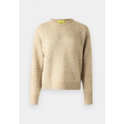 Abbildung von JJXX Jxmilly Structure CREW NECK Strickpullover, Damen, Größe: XL, Kelp