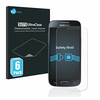 Abbildung von Savvies 6 Stück Schutzfolie für Samsung Galaxy S4 Mini Displayschutz Folie Ultra Transparent