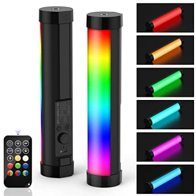 Abbildung von LUXCEO P100 LED Videoleuchte RGB,Mini Licht,Tragbares Lightbar für Fotografie, Tiktok YouTube Videoaufnahmen Studio,CRI 95+,TLCI 99+,2000mAh,3000/6000K