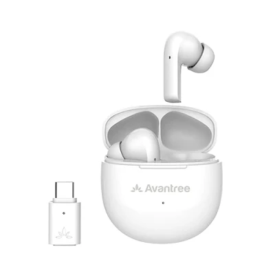 Abbildung von Avantree Reverb Kabellose Kopfhörer für PC, PS5, PS4 Gaming mit USB C Dongle und Adapter, aptX Adaptive Bluetooth Ohrhörer Voice &amp; Noise Cancelling Mikro klare Anrufe