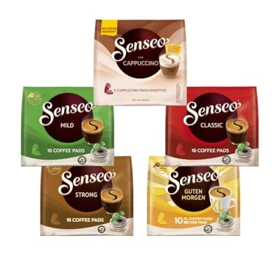Abbildung von Senseo Pads, Probierbox mit 5 Sorten, 66 Kaffeepads, 5er Vielfaltspaket