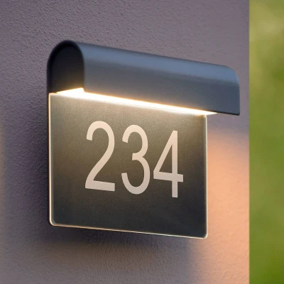 Abbildung von Lucide THESI LED Wandleuchte Außen 1x6W 3000K IP54 Schwarz