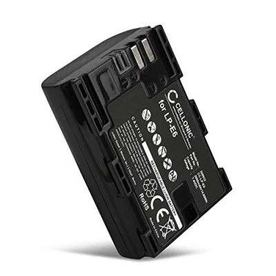 Abbildung von CELLONIC LP E6 E6N Akku kompatibel mit Canon EOS 90D, 5D Mark IV, 80D, II, 7D, 60D, 5DS R, 7.2V 7.4V 2000mAh