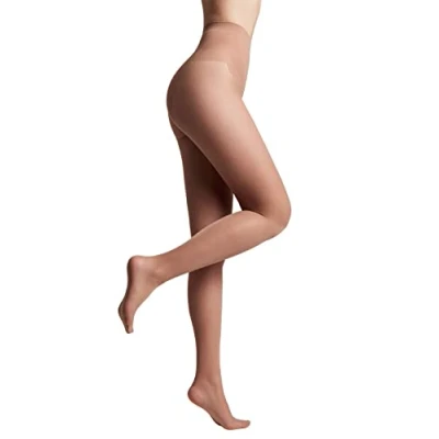 Abbildung von Conte elegant seidige Damenstrumpfhose mit verstärktem Höschen BIKINI 40 DEN Feinstrumpfhose Damen Strumpfhose extrem elastisch Farbe Bronz Größe 4