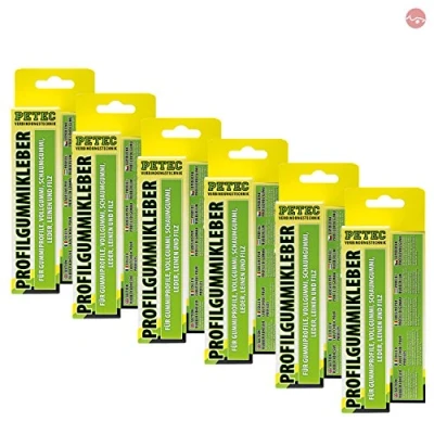 Abbildung von Petec_bundle 6X PETEC PROFILGUMMIKLEBER Gummikleber Kleber Klebstoff 70 ML SB Karte 93870