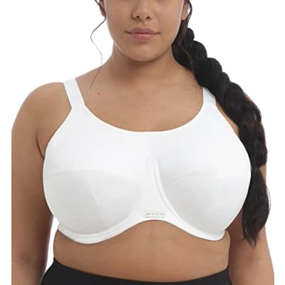 Abbildung von Elomi BH Energise Sports Bra Weiß Nylon D 85 Damen