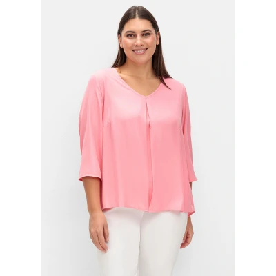 Abbildung von Sheego Bluse, Damen, Größe: 48, Flamingo