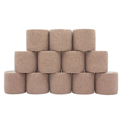 Abbildung von COMOmed selbstklebender verband elastische binde handgelenk bandage pflaster rolle Dog Bandagen Tierische Dunkler Teint 5 cm X 12 Bände